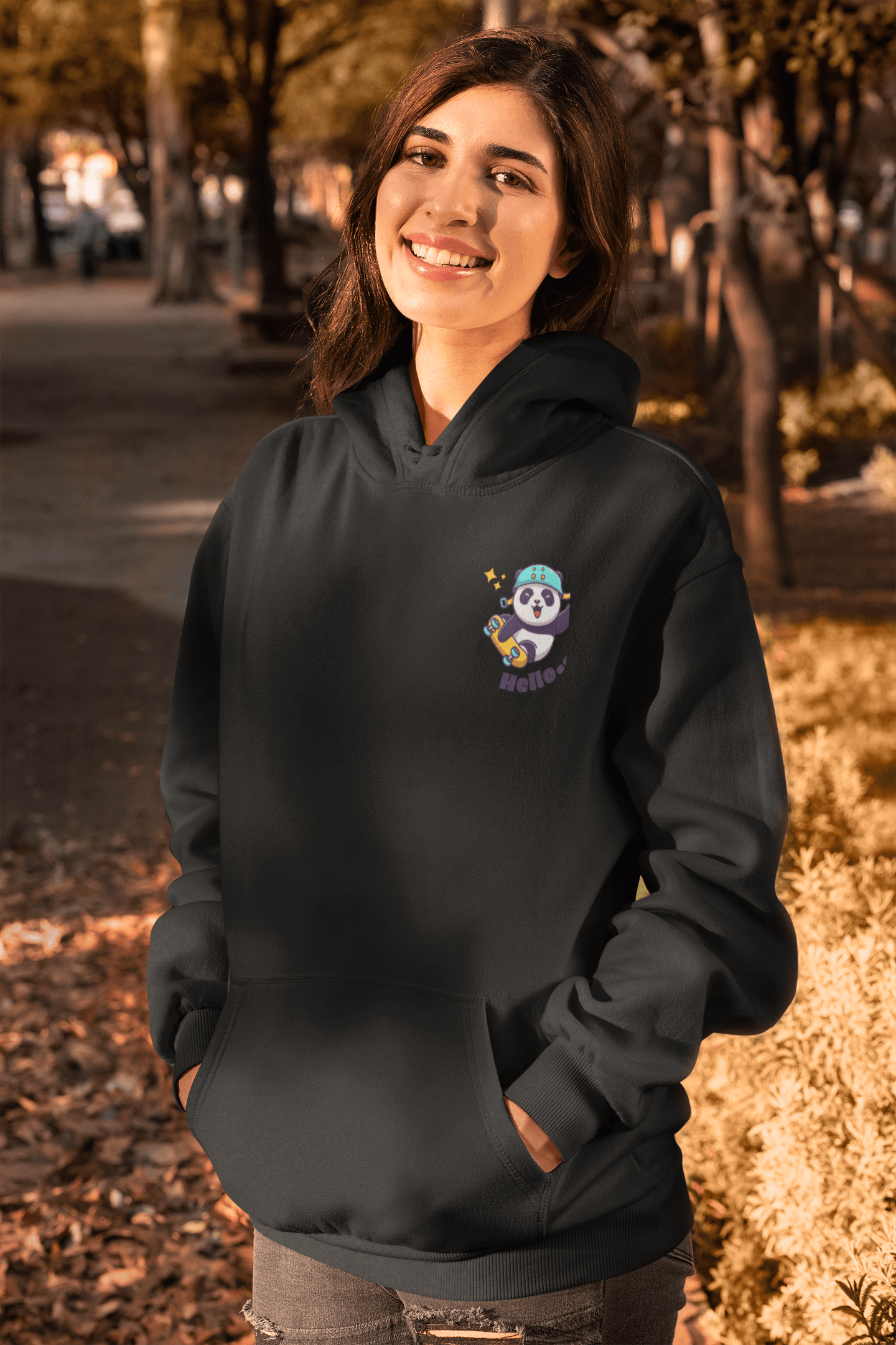 Hello Panda Girl's Hoodie