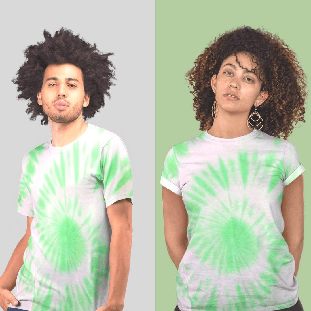 Grass Green Tie Dye Unisex T-shirt