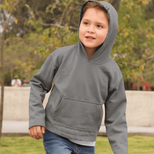 Steel Grey Kids Hoodie