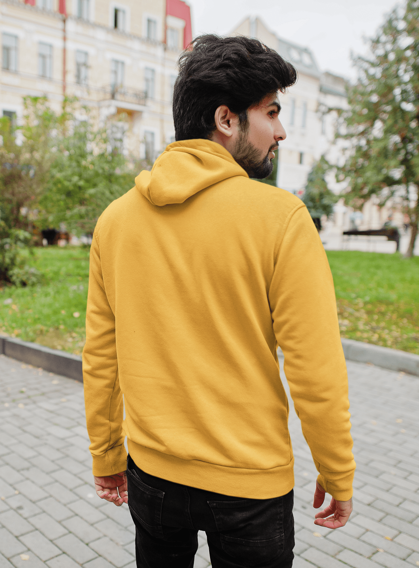 Plain Hoodie Mustard
