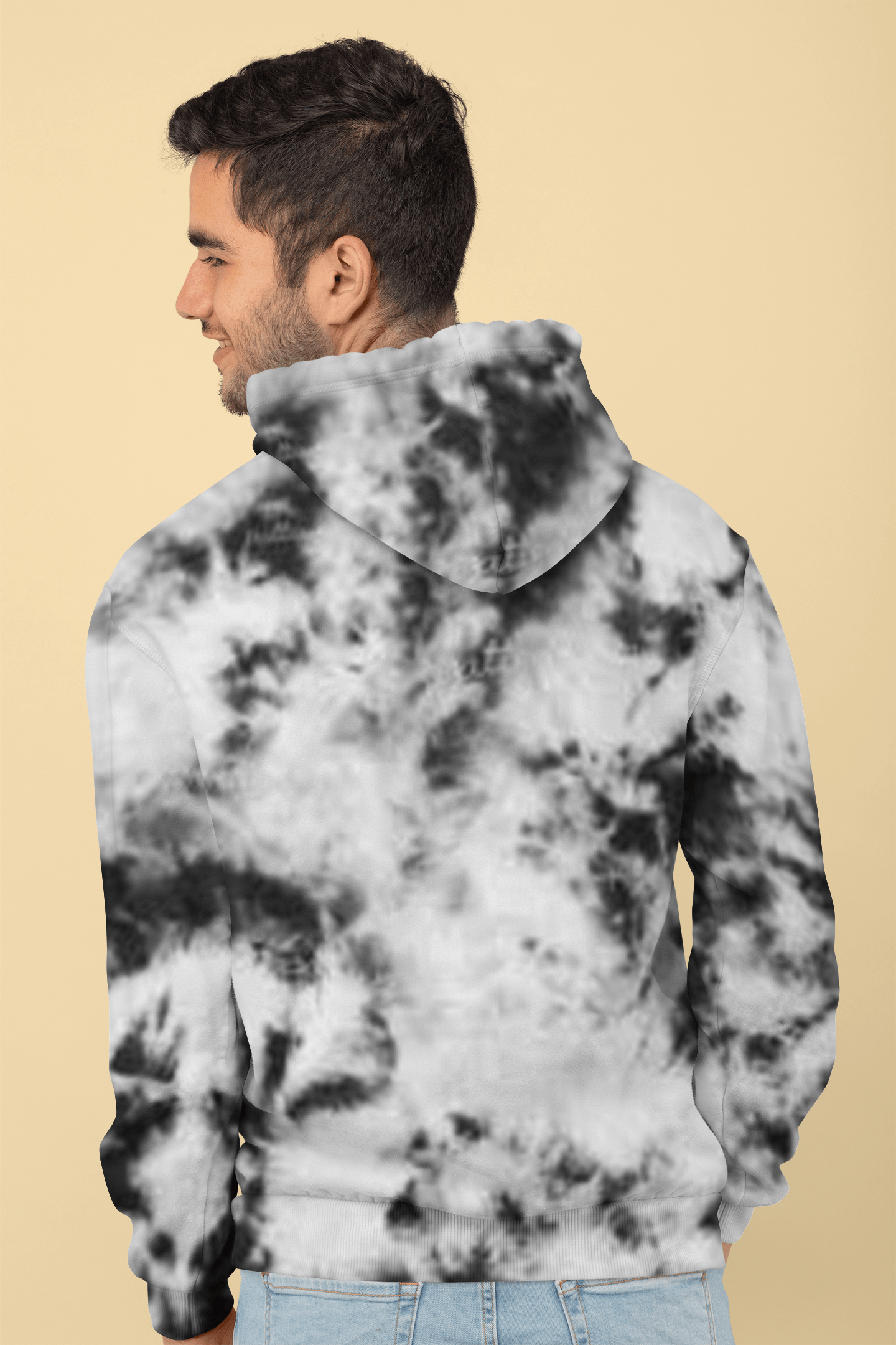 Black Chase Tie Dye Hoodies
