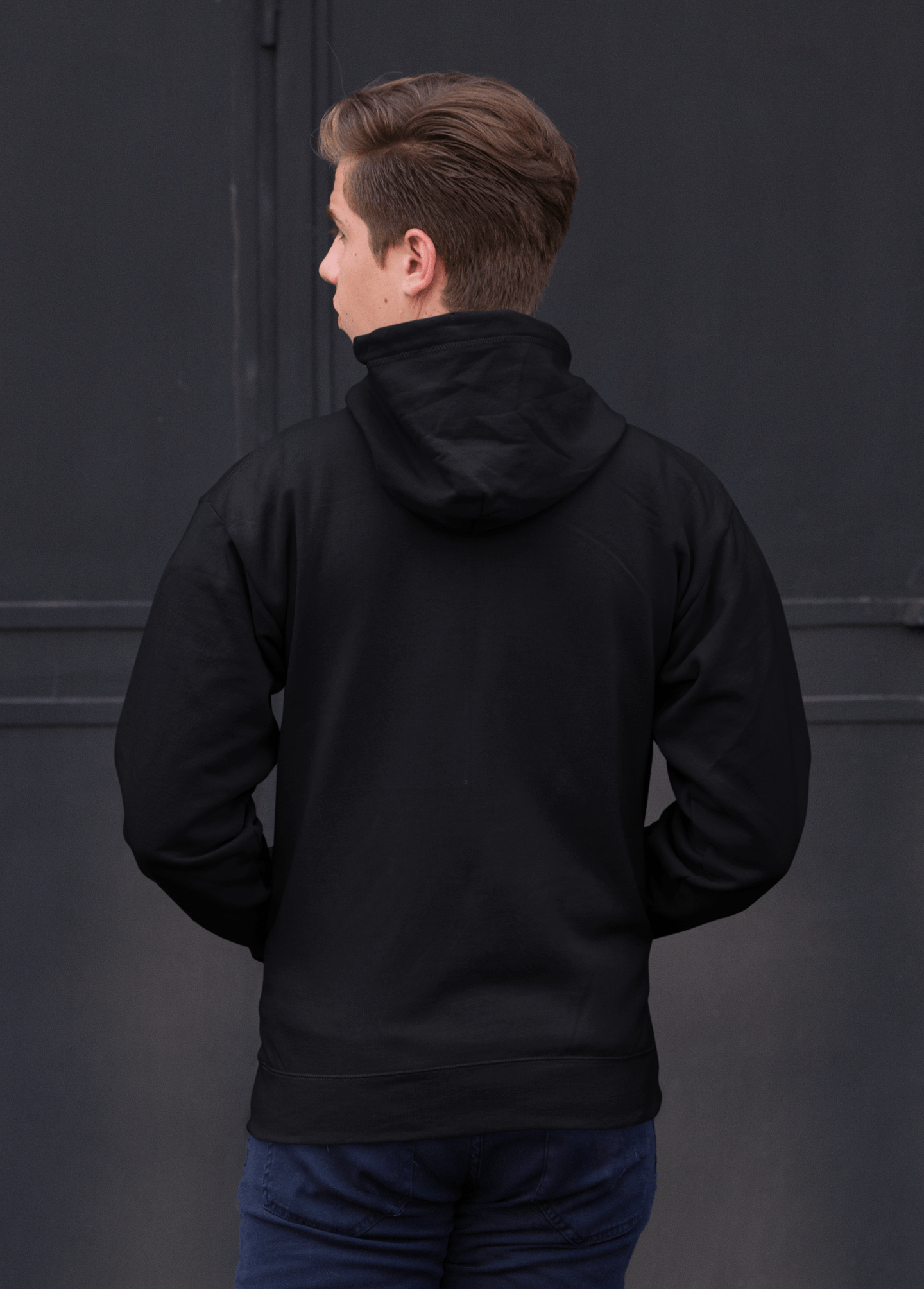 Plain Hoodie Black
