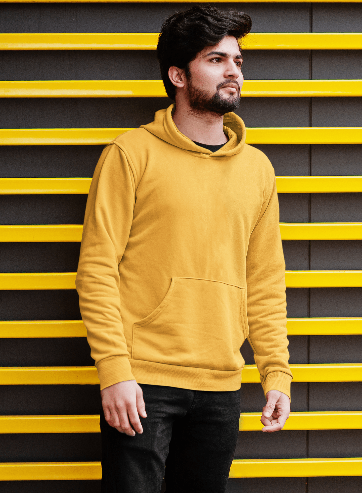 Plain Hoodie Mustard