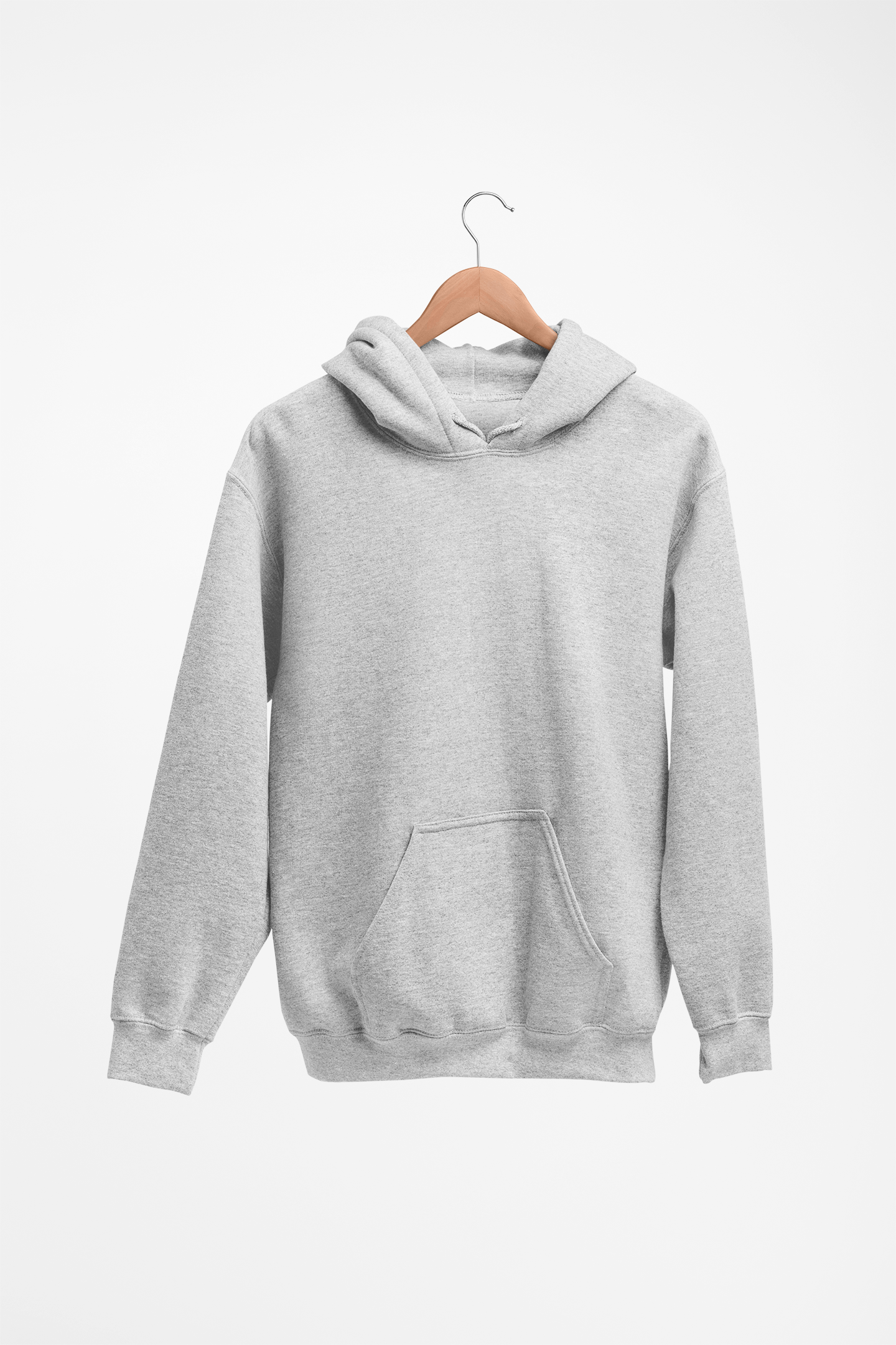 Plain Hoodie Light Gray