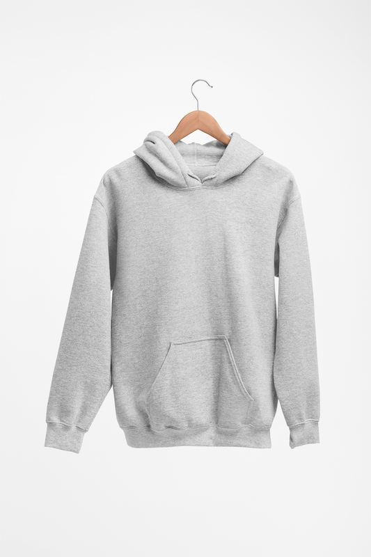 Plain Hoodie Light Gray