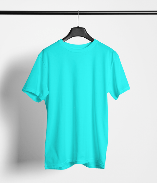 Plain Aqua Blue T-shirt